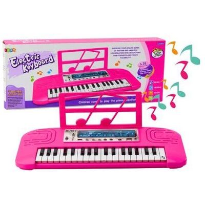 Lean Toys E-Piano, 36 Melodien, rosa Lean Toys E-Piano, 36 Melodien, rosa