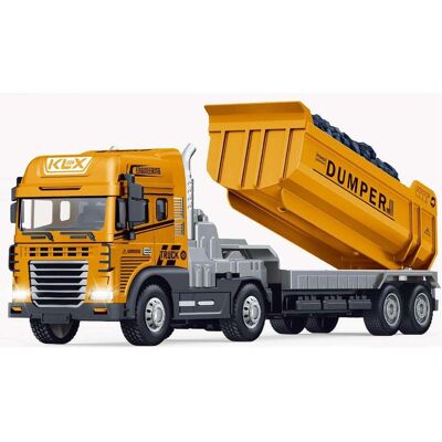 Toymax Die-cast truck w/dumper, friction, light & sound Toymax Die-cast truck w/dumper, friction, light & sound