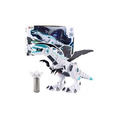 Lean Toys Dinosaurier-Roboter mit Fernbedienung, Licht und Sound, weiss Lean Toys Dinosaurier-Roboter mit Fernbedienung, Licht und Sound, weiss