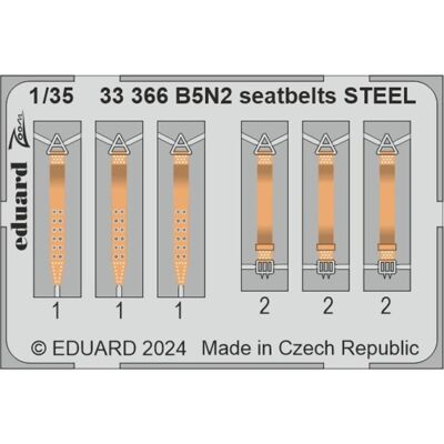 Eduard B5N2 seatbelts STEEL BORDER MODEL Eduard B5N2 seatbelts STEEL BORDER MODEL
