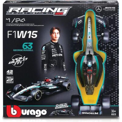 Bburago Model Kit F1 Mercedes-AMG Petronas Russell 63 Scala 124 Bburago Model Kit F1 Mercedes-AMG Petronas Russell 63 Scala 124