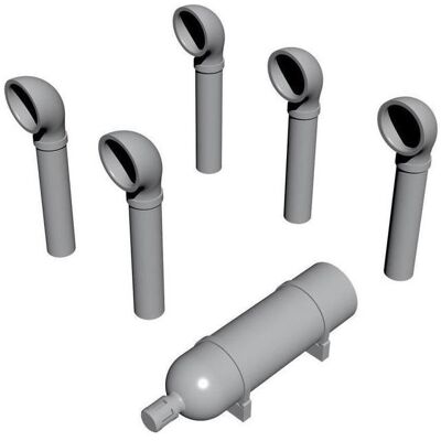 CMK PT-109 Boat Deck Set(Smoke Generator, Ventilation Funnels) CMK PT-109 Boat Deck Set(Smoke Generator, Ventilation Funnels)