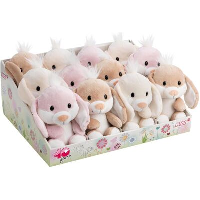 NICI Kuscheltier Hasen 20cm sort. Thekendispl (16 cm) NICI Kuscheltier Hasen 20cm sort. Thekendispl (16 cm)