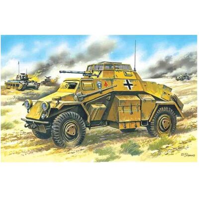 ICM Sd.Kfz.222 Deutsches Leichtes Panzerfahrzeug 1:72 - Modellbausatz ICM Sd.Kfz.222 Deutsches Leichtes Panzerfahrzeug 1:72 - Modellbausatz