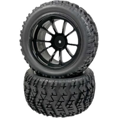 Absima 1:10 Truggy/Monster Truck Räderset schwarz (2) Absima 1:10 Truggy/Monster Truck Räderset schwarz (2)