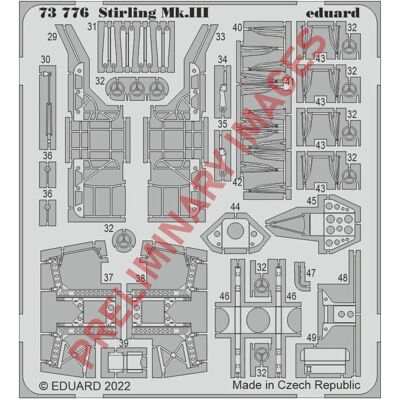 Eduard Stirling Mk.III 1/72 - Foto-ätzteile - allgemeine Anwendung Eduard Stirling Mk.III 1/72 - Foto-ätzteile - allgemeine Anwendung