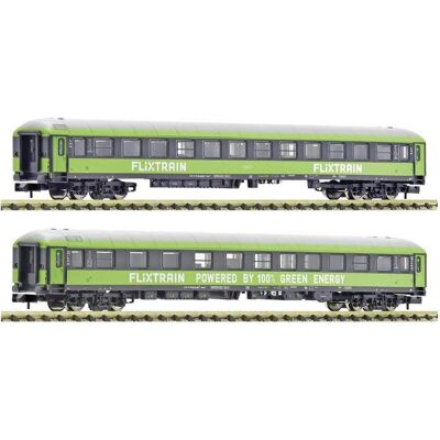 Fleischmann 6260085 N 2-tlg. Set 1: Reisezugwagen, FlixTrain (Spur N) Fleischmann 6260085 N 2-tlg. Set 1: Reisezugwagen, FlixTrain (Spur N)