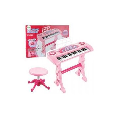 Lean Toys Rosa Klavier mit Mikrofon Lean Toys Rosa Klavier mit Mikrofon