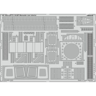 Eduard B-26F Marauder rear interior ICM Eduard B-26F Marauder rear interior ICM