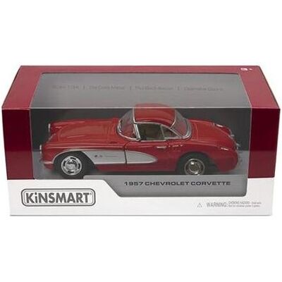 Kinsmart KINS Die-cast Modell 1957 Chevrolet Corvette, 1:34, ast 4 Kinsmart KINS Die-cast Modell 1957 Chevrolet Corvette, 1:34, ast 4