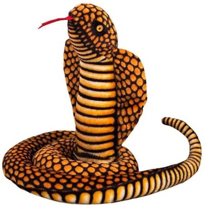 Lean Toys Leantoys Plüsch-Maskottchen Schlange Königskobra Braun 100 cm Lean Toys Leantoys Plüsch-Maskottchen Schlange Königskobra Braun 100 cm