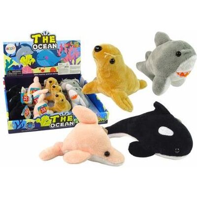 Lean Toys Mini-Teddybären mit Meerestieren, 4 Designs (9 cm) Lean Toys Mini-Teddybären mit Meerestieren, 4 Designs (9 cm)
