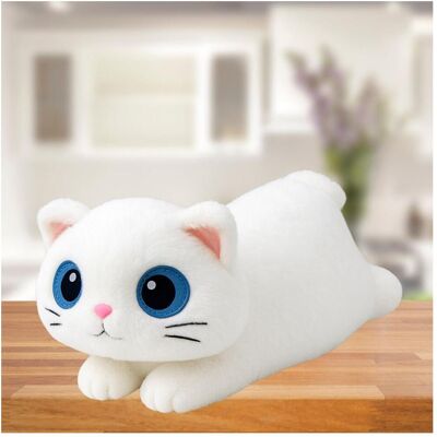 Lean Toys Lean Plüsch Maskottchen Huggable Katze Grosse Augen Weiss 45Cm (45 cm) Lean Toys Lean Plüsch Maskottchen Huggable Katze Grosse Augen Weiss 45Cm (45 cm)