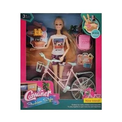Barbie Puppenset mit Fahrrad Barbie Puppenset mit Fahrrad
