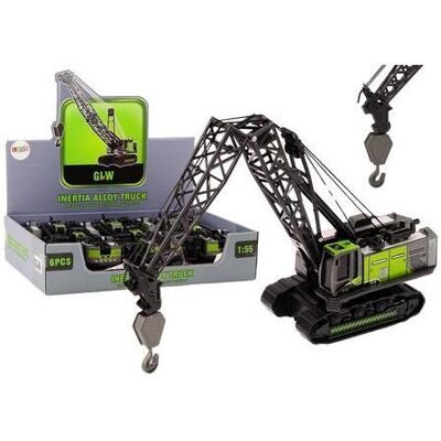 Lean Toys Raupenkran 1:55 schwarz und grün Lean Toys Raupenkran 1:55 schwarz und grün