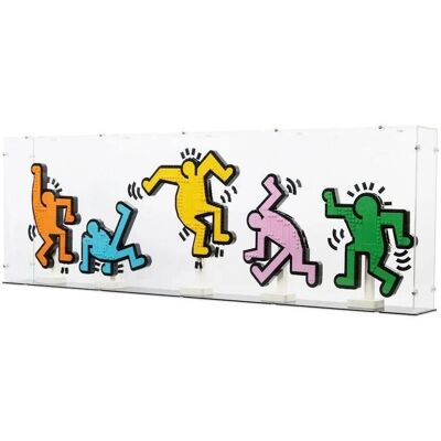 iDisplayit Acryl-Display für LEGO 31216 Keith Haring – Tanzende Figuren (Mit schwarzem Boden) iDisplayit Acryl-Display für LEGO 31216 Keith Haring – Tanzende Figuren (Mit schwarzem Boden)