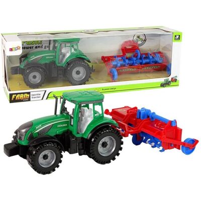 Lean Toys Traktor mit Pflug - Spielzeugtraktor für Kinder Lean Toys Traktor mit Pflug - Spielzeugtraktor für Kinder