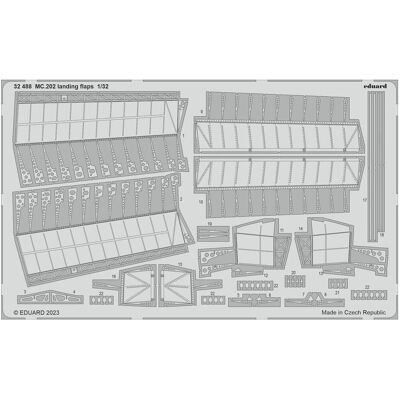 Eduard MC.202 landing flaps 1/32 ITALERI Eduard MC.202 landing flaps 1/32 ITALERI