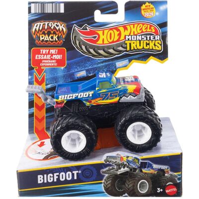 0 Hot Wheels Monster Trucks 1:64 Attack Pack Sortiment 0 Hot Wheels Monster Trucks 1:64 Attack Pack Sortiment