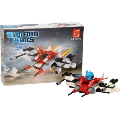 Lobbes Titan Heroes Bauset – Space Red – 73-teilig. Lobbes Titan Heroes Bauset – Space Red – 73-teilig.