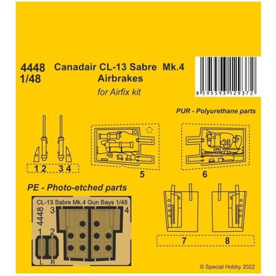 CMK Canadair CL-13 Sabre Mk.4 Airbrakes CMK Canadair CL-13 Sabre Mk.4 Airbrakes