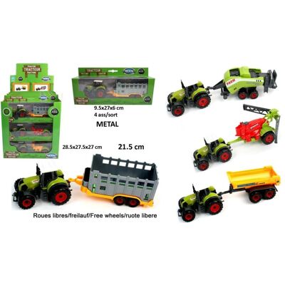 Magni 1 Traktor Mit Anhängermetall 22 cm Spielzeug Des Bauernhofes Standard Ce Magni 1 Traktor Mit Anhängermetall 22 cm Spielzeug Des Bauernhofes Standard Ce