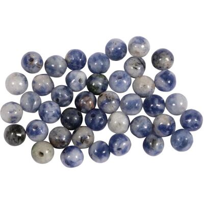 Rayher Halbedelsteinperlen Blauquarz 40 Stk. Rayher Halbedelsteinperlen Blauquarz 40 Stk.