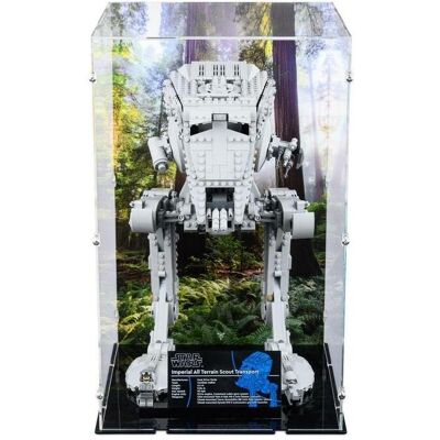 iDisplayit Acryl-Display für LEGO 75417 Star Wars - AT-ST Kampfläufer (Mit schwarzem Boden) iDisplayit Acryl-Display für LEGO 75417 Star Wars - AT-ST Kampfläufer (Mit schwarzem Boden)