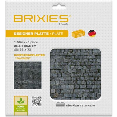 Brixies Bauplatte 32x32 Kopfsteinpflaster Brixies Bauplatte 32x32 Kopfsteinpflaster
