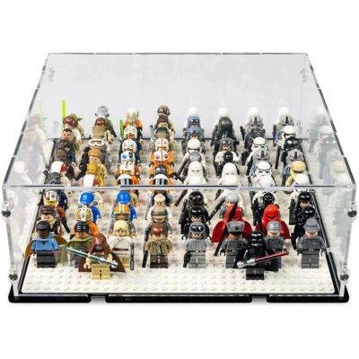 iDisplayit Acryl-Display für LEGO Minifguren für eine 32x32 Platte (Mit schwarzem Boden) iDisplayit Acryl-Display für LEGO Minifguren für eine 32x32 Platte (Mit schwarzem Boden)