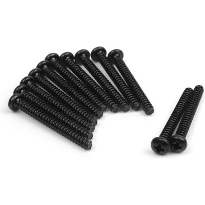 Blackzon Pan Head Self Tapping Screws PBHO2.6x25mm (12pcs) Blackzon Pan Head Self Tapping Screws PBHO2.6x25mm (12pcs)