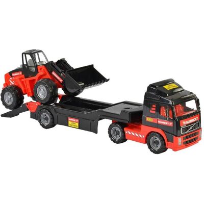Mammoet Cavallino Truck mit Anhänger und Bagger Mammoet Cavallino Truck mit Anhänger und Bagger