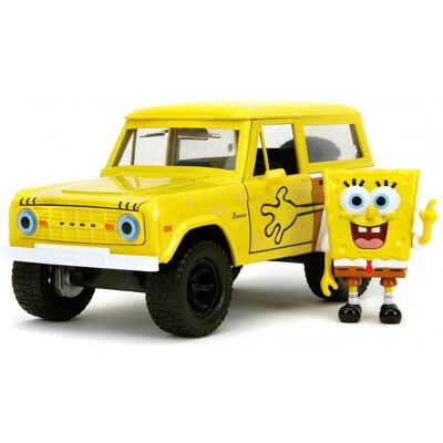 Jada Sponge Bob 1973 Ford Bronco 1:24 Jada Sponge Bob 1973 Ford Bronco 1:24