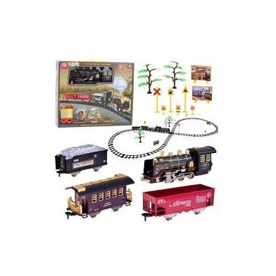 Lean Toys Ferngesteuerte Zuglokomotive RC Lichter Geräusche Rauch 22 Stück. Lean Toys Ferngesteuerte Zuglokomotive RC Lichter Geräusche Rauch 22 Stück.