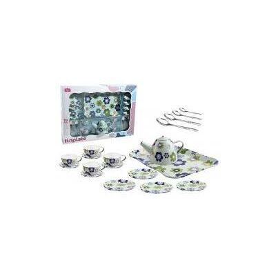Adar Teeservice mit Metallblumen, 19-teilig Adar Teeservice mit Metallblumen, 19-teilig