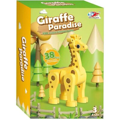 Schaumstoff-Bausatz 3D Giraffe Schaumstoff-Bausatz 3D Giraffe