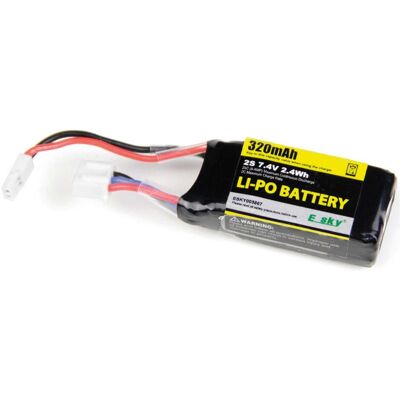 E-Sky Antriebsakku 2S LiPo 7,4V 320mAh 25C (320 mAh, 7.40 V) E-Sky Antriebsakku 2S LiPo 7,4V 320mAh 25C (320 mAh, 7.40 V)
