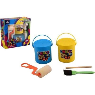 Johntoy Jumbo-Strassenmalkreiderollen, 2 Farben + Pinsel Johntoy Jumbo-Strassenmalkreiderollen, 2 Farben + Pinsel