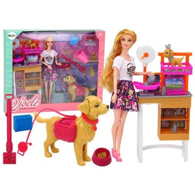 Lean Toys Puppenset mit Hunden und einer Katze Lean Toys Puppenset mit Hunden und einer Katze