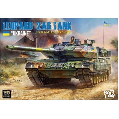 Border Model 1:35 BT031 Leopard 2A6 Tank - Ukraine Plastic Modelbouwpakket Border Model 1:35 BT031 Leopard 2A6 Tank - Ukraine Plastic Modelbouwpakket