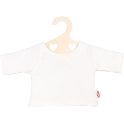 Heless Puppen-T-Shirt weiss auf Kleiderbügel, Grösse 28-35 cm Heless Puppen-T-Shirt weiss auf Kleiderbügel, Grösse 28-35 cm