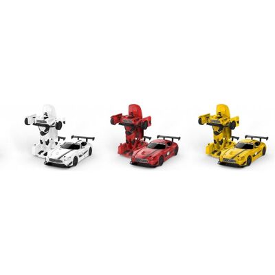 Rastar Die cast 1:32 Mercedes-Benz GT3 AMG transformable car with light and sound, 62300 Rastar Die cast 1:32 Mercedes-Benz GT3 AMG transformable car with light and sound, 62300