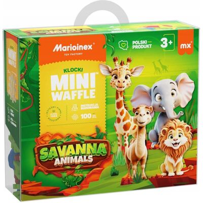 Marioinex Mini Waffel 100el Tiere Savanne Marioinex Mini Waffel 100el Tiere Savanne
