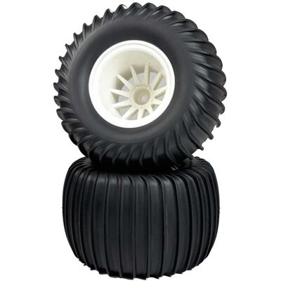 Absima 1/10 Räderset "Monster Sand Wheels" weiss (2) Absima 1/10 Räderset "Monster Sand Wheels" weiss (2)