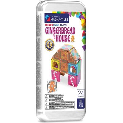 Magna-Tiles microMAGS Lebkuchenhaus Travel-Set, 24-teilig, magnetisch Magna-Tiles microMAGS Lebkuchenhaus Travel-Set, 24-teilig, magnetisch