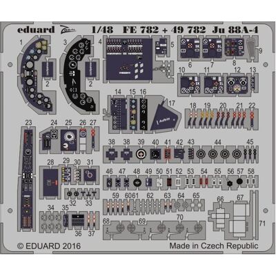 Eduard Ju 88A-4 Innenausstattung - Modellbauteil Eduard Ju 88A-4 Innenausstattung - Modellbauteil