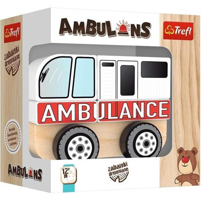 Trefl Wooden toy - ambulance Trefl Wooden toy - ambulance