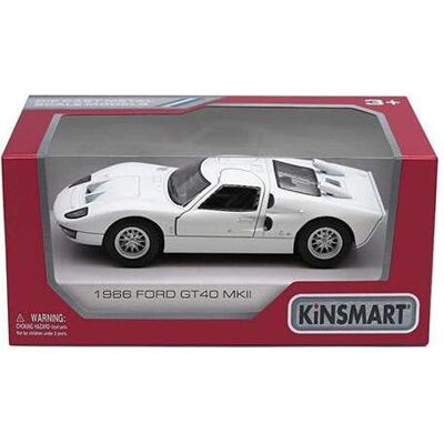 Kinsmart Car 1966 FORD GT40 MKII, 1:38 Kinsmart Car 1966 FORD GT40 MKII, 1:38