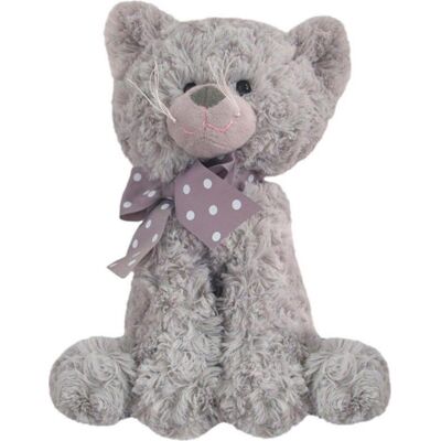 Beppe Mascot Gray Cat Beatrice with bow 25 cm (25 cm) Beppe Mascot Gray Cat Beatrice with bow 25 cm (25 cm)
