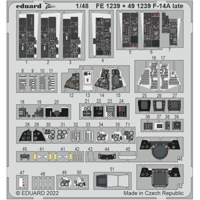 Eduard F-14A late interior for TAMIYA Eduard F-14A late interior for TAMIYA